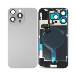 Tampa Traseira Apple iPhone 16 Pro Max com Wireless Charge+Flashlight Flex Titânio Natural